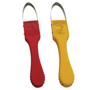 Red and yellow garden tools for weeding