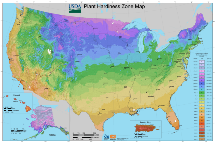 USDA Garden Zones