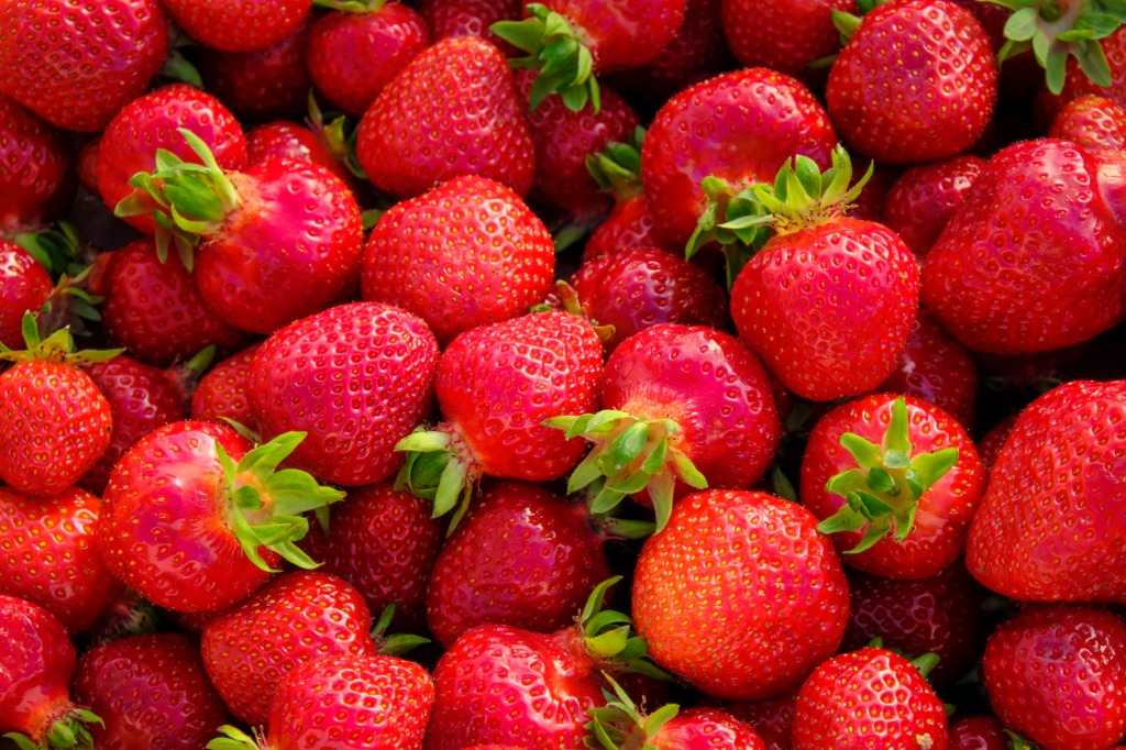 Strawberries background